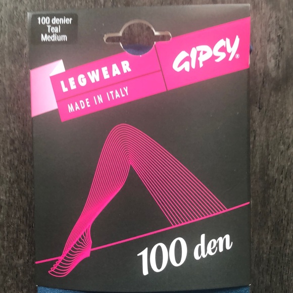 Modcloth Gipsy Teal color Woman’s tights - Picture 3 of 7